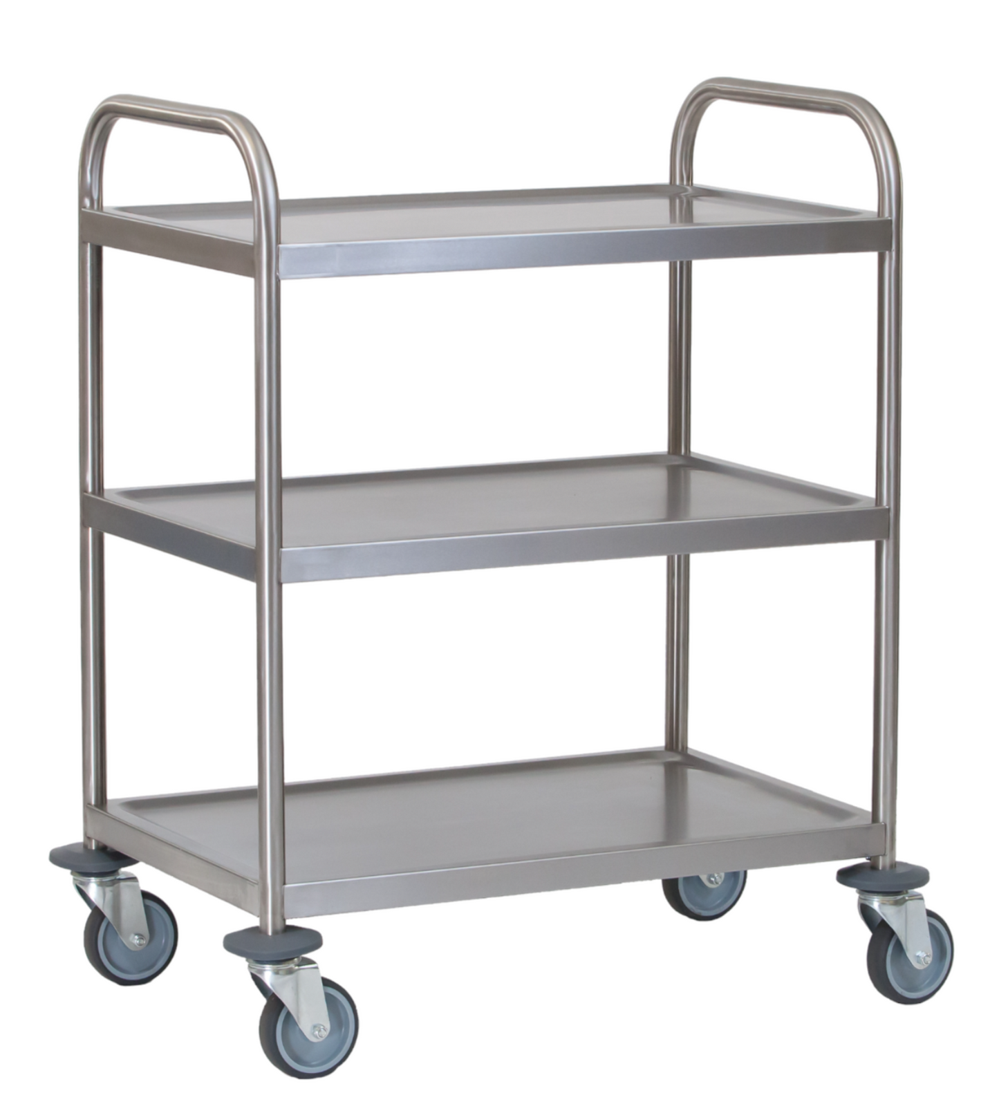 Fully Welded Stainless Steel 3 Tier Serving Trolley Large