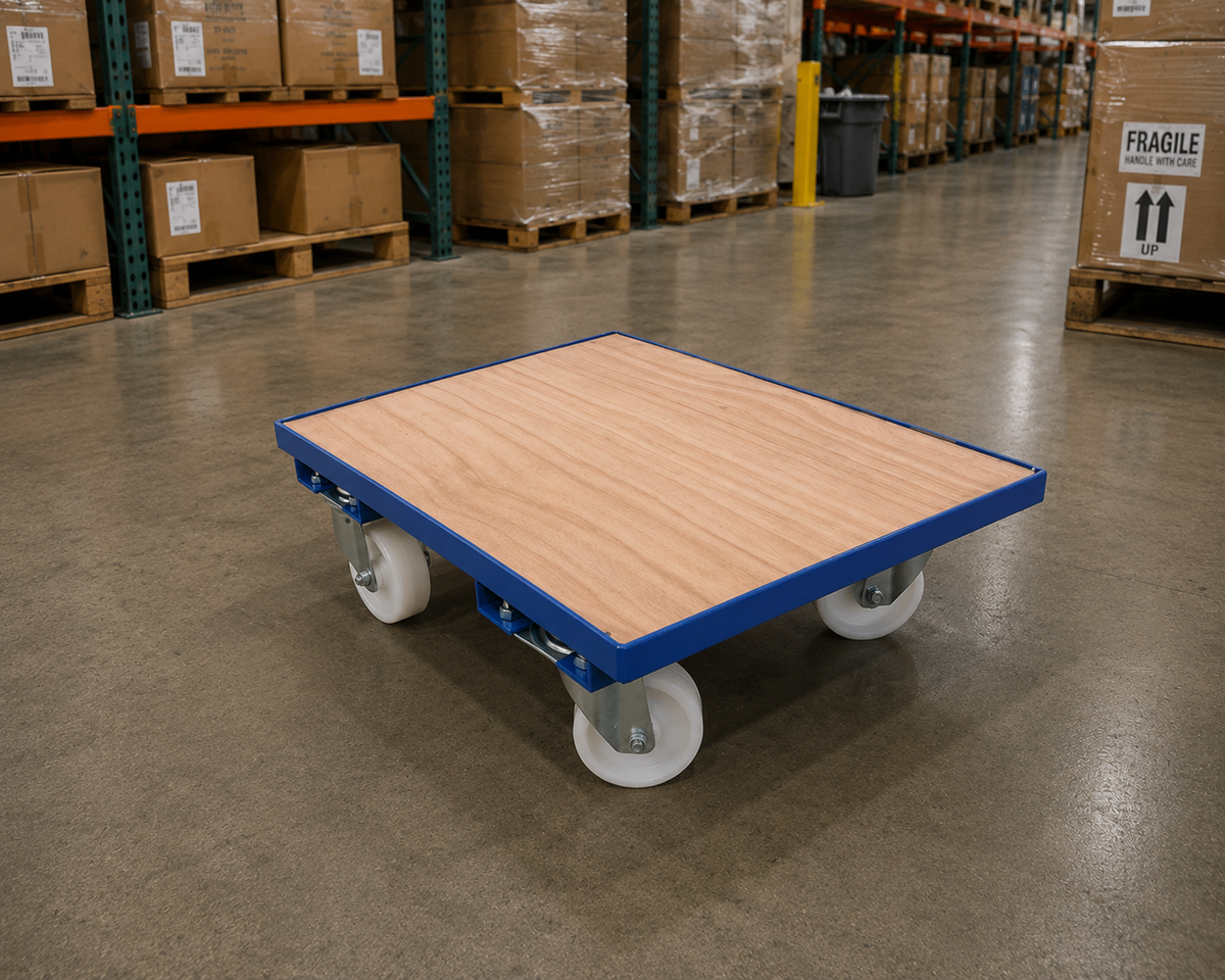 Steel Frame Dolly with Board Infill, 600 x 400 mm