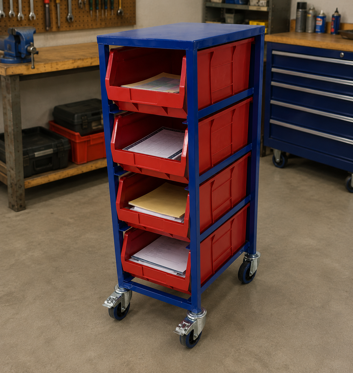 Kanban Trolley, Single Stack