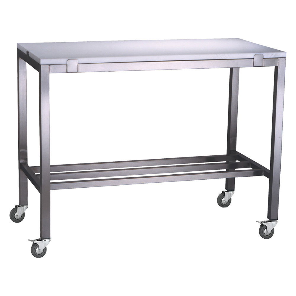 Stainless Steel Poly Top Table with multibar undershelf 1500mm x 750mm