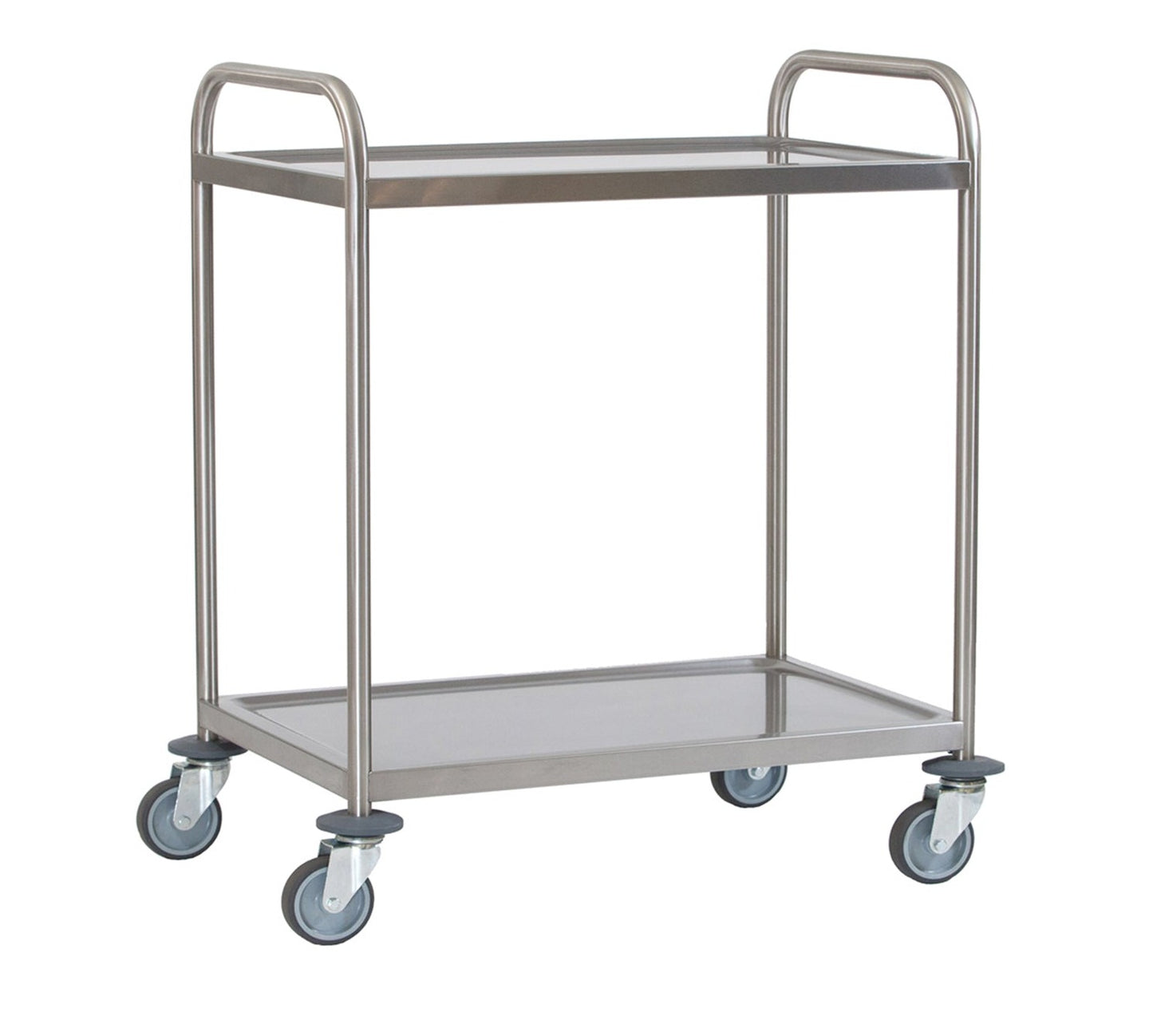Fully Welded Stainless Steel 2 Tier Serving Trolley Small
