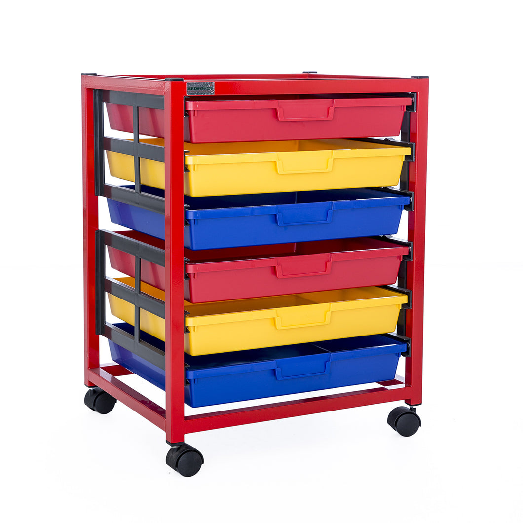 Single Column 6 Level A3 Classroom Trolley