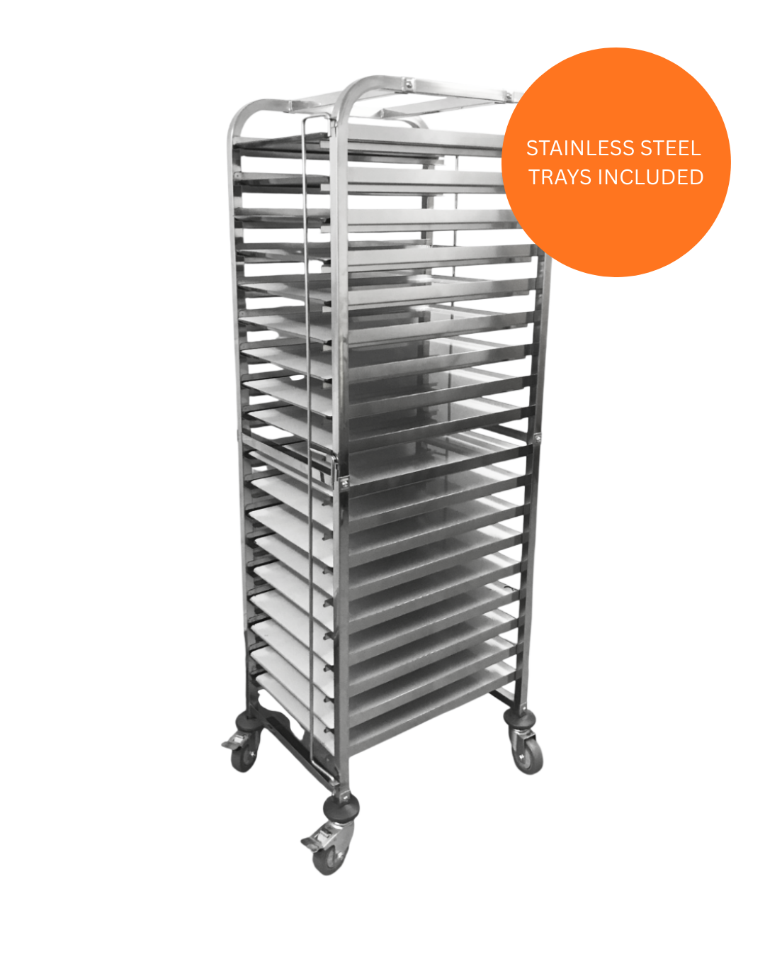 18 Level Bakery Trolley With Stainless Steel Trays