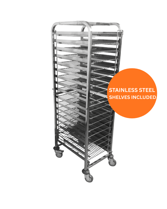 18 Level Bakery Trolley With Wire shelves