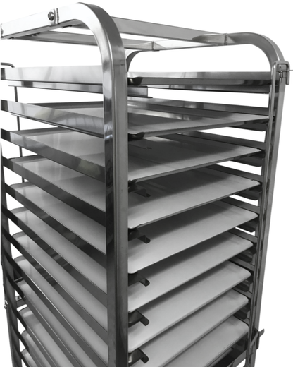 18 Level Bakery Trolley With Stainless Steel Trays