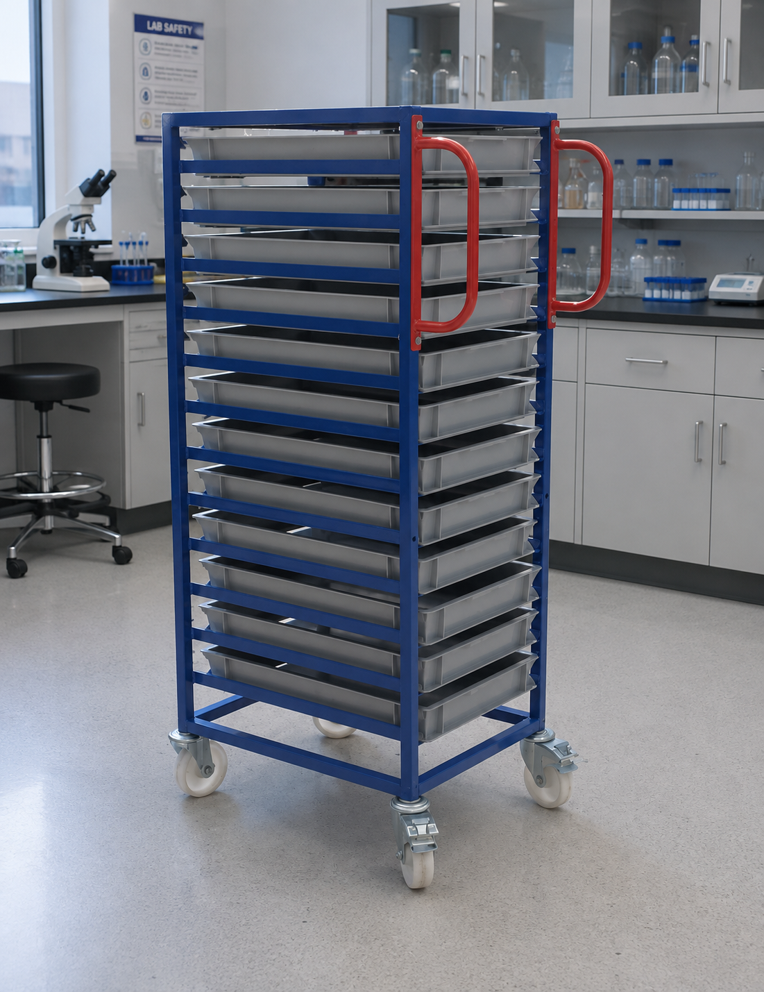 EC01 - Euro Container Trolley 1375 mm High