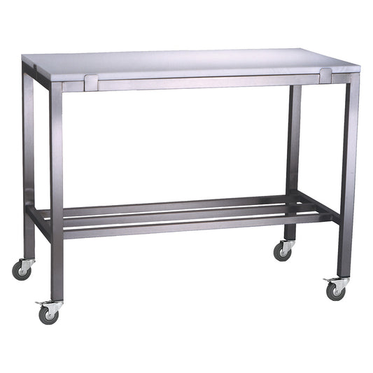 Stainless Steel Poly Top Table with multibar undershelf 1500mm x 750mm