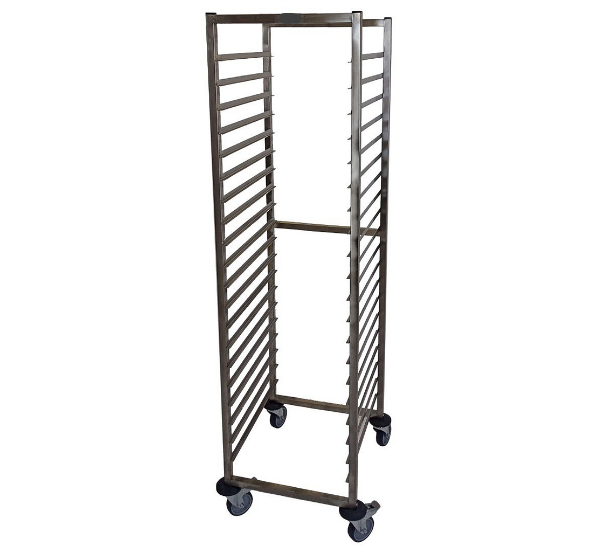 Food. Check Rails Fully Welded 20 level Euronorm / Bakery Racking Trolley – Stored & Handled