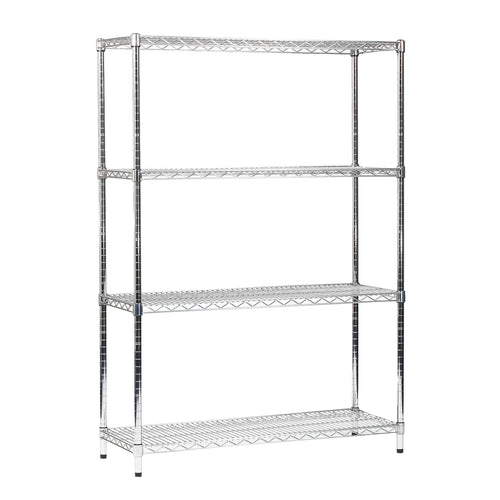 Chrome Wire Shelving Unit (1800mm High) 4 or 5 Tier