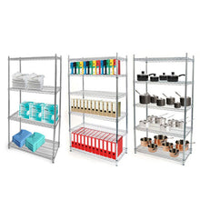 Chrome Wire 4 Tier Chrome Wire Shelving Unit (1800mm High)