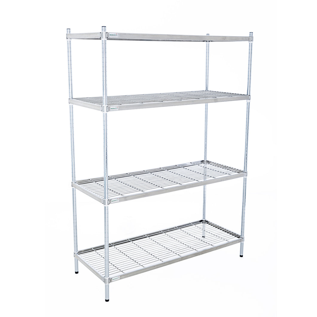 Stainless Steel 4 Tier 304g Wire Shelving Unit (1700mm High)