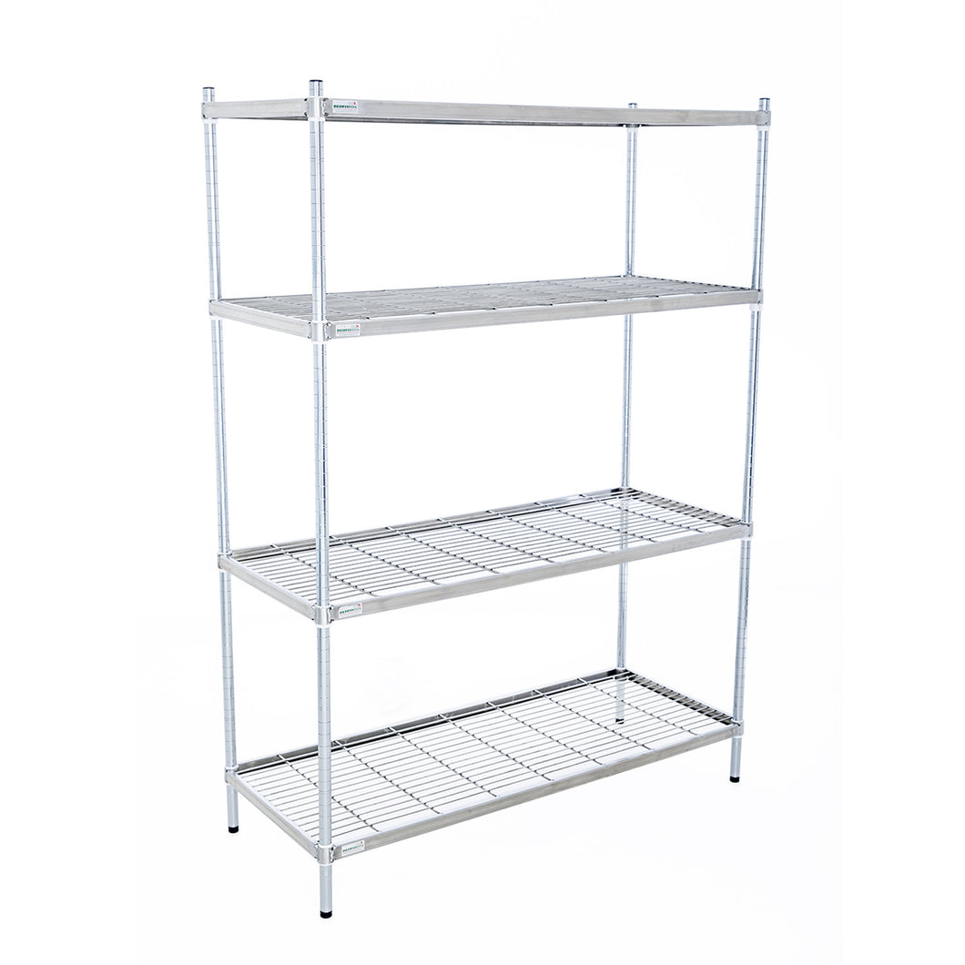 Zinc Wire 4 Tier Shelving Unit (1800mm High)