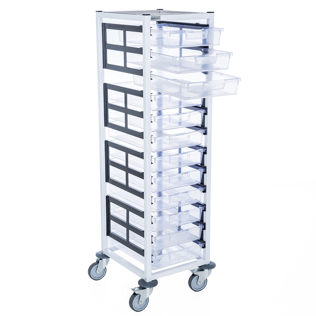 Single Column 12 Level A3 Medical Trolley – Stored & Handled