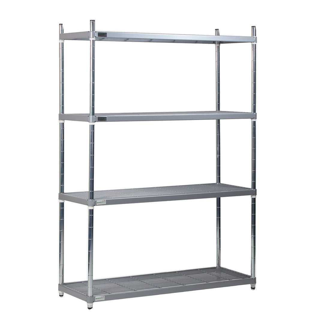 Nylon 4 Tier Wire Shelving Unit (1700mm High)